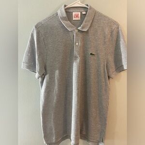 Lacoste Live Gray Polo Shirt. Men’s Size M